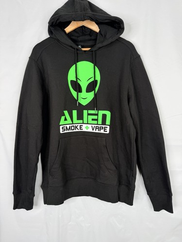 Alien smoke vape hoodie black - alien,
